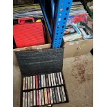 2 boxes of LPs, cassettes, 45s, CDs, etc.