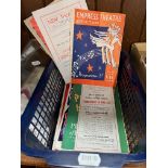 A box of 1940s/1950s theatre programmes, 50 in total.