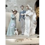 Nao - large figure 'Wedding Day' (no 1199) issued in 1994 together with a girl with a dog, tallest