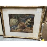 G.B. Knight, still life, watercolour, 42cm x 32c, signed, glazed and framed.