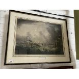 A large aquatint after Samuel Walters depicting the Port of Liverpool 1836, 63cm x44cm, printed by