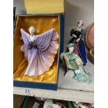 Royal Doulton Isadora (boxed) and two other Royal Doulton figures