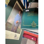 A limited edition print, Bobby Jones, Royal Lytham open champion 1926, 238/850, and a book