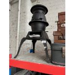 A Clarke cast iron stove.