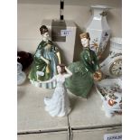 3 Royal Doulton figures including 'Premier' HN2343