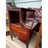 A Georgian mahogany commode.