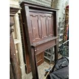 A large Victorian mahogany fire surround.