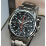 A Seiko Chronograph Titanium, circa 2011, ref. 7T92-OMHO, serial number 167033, case diam. 40mm,