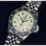 A Tag Heuer 1000 Professional, circa 1986, ref. 980.113L, signed luminous dial, stainless steel case