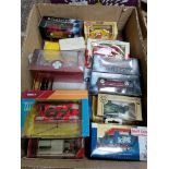 A collection of boxed die cast model vehicles, Corgi, Lledo, Matchbox, Stobart, etc.