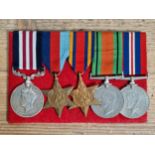 A group of five medals awarded to 782169 Colour Sergeant Robert Fox 2nd Battalion The King's Own