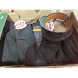 A collection of British Railway items comprising coat with buckles, hat and two BR Look Out