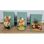Three PenDelfin figures to include Father Figurine, The Night Before Christmas pink (LE250),