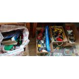 Four boxes of assorted lego to include Technics buggy, Technics motorbike, Harry Potter and