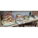 A group of assorted PenDelfin bases & scenes to include Nursery & Caravan etc.