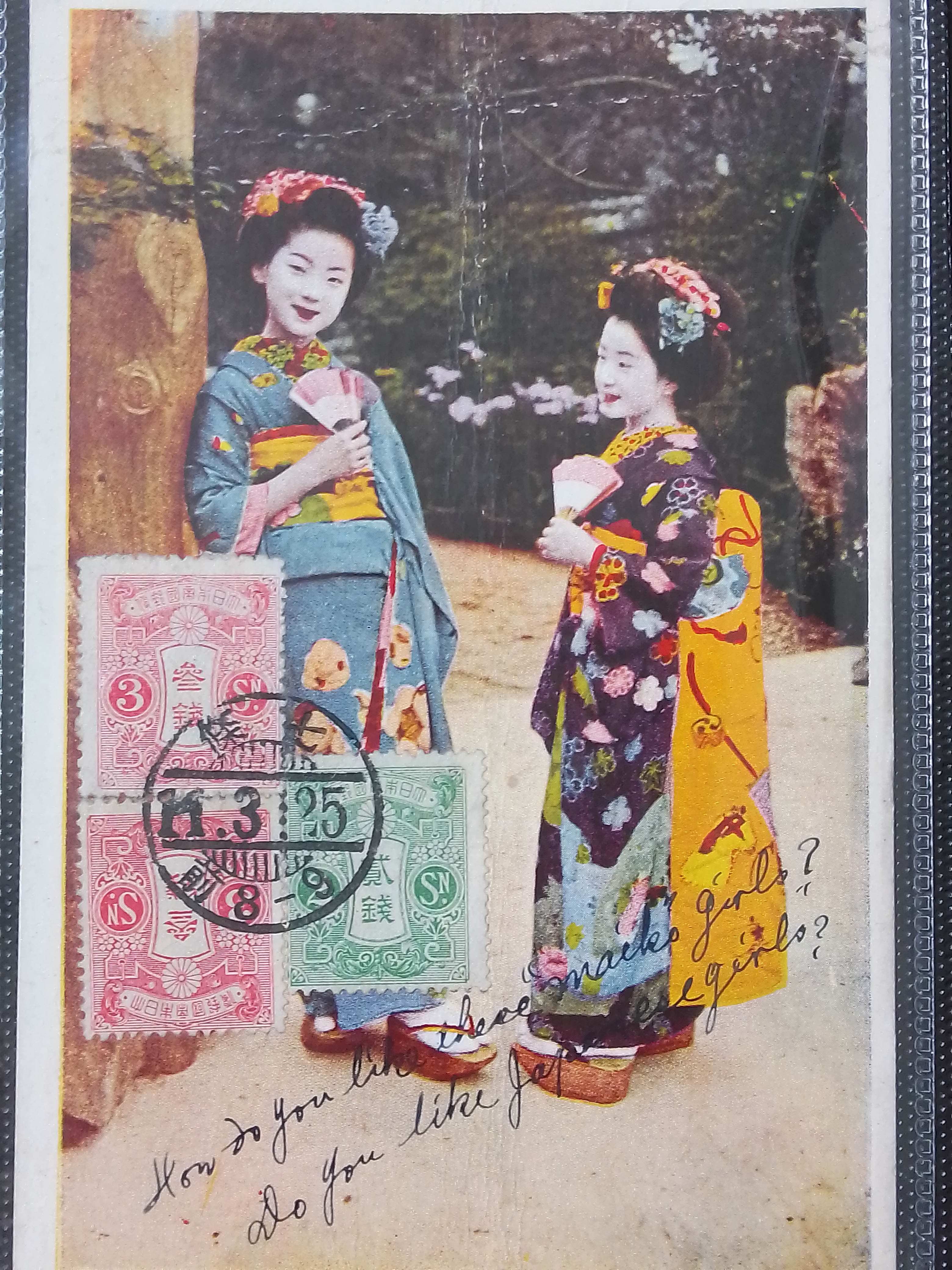 Japan, an album of mainly early 20th century postcards, including Russo-Japanese war, scenic, rural,