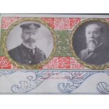 Japan, an album of mainly early 20th century postcards, including British Vice Admiral Moore and
