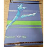 Olympics 1972 - a large gymnastics poster, photo by Max Muhlberger, 07.70.09, printed in Germany