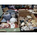 Two boxes of collectables and pottery, ornaments etc