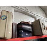 A selection of Vintage and modern travel luggage