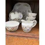 Aynsley ‘Cottage Garden’ tea set - 21 pieces