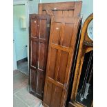 Pitch pine shutters, a pine door, folding screens, etc.