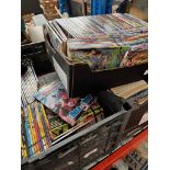 3 boxes of Commando comics.
