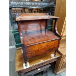 A Georgian mahogany commode.