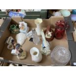 Assorted ceramics, glass etc. including Beleek, Royal Copenhagen, Royal Crown Derby ‘Earth’