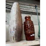 2 large vases, largest approx 72cm high
