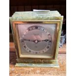 An H. Little & Son Lancaster onyx clock.