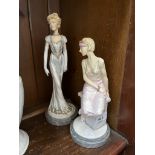 Royal Doulton - 2 ‘Classique’ figures with bases, Frances (CL4001) & Celebration (CL4011)