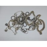 A group of six Thomas Sabo silver chains, lengths vary from 39cm to 59cm, gross wt. 129.9g.