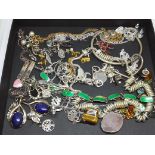 A collection of mainly silver jewellery including Links of London etc.