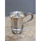 A Victorian silver mug, Charles Reily & George Storer, London 1844, height 10cm, wt. 4ozt.