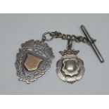 Two hallmarked silver fobs.