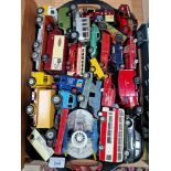 A tray of assorted diecast model vehicles to include Dinky & Corgi etc, 24 items.