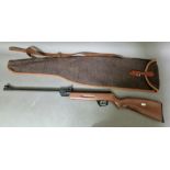 A elgamo .177 calibre air rifle, 103cm long, serial no.079001, with soft bag. (BUYER MUST BE 18