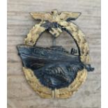 A German WWII Kriegsmarine E-Boat Fast Attack Craft War badge. Good quality + detail, marked