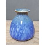 A ruskin pottery vase, height 11cm. Condition - good, no damage/repair.