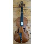 A 20th century Stentor student violin, two piece back, length 340mm, made in The People's Republic