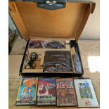 A boxed 16bit Sega Megadrive II together with 4 games including Street Fighter II.