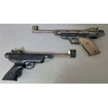 Two air pistols to include an Italian RO72 .177 calibre air pistol, 36cm long, serial no.002788 &