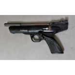 A Webley & Scott Hurricane .22 calibre air pistol, 28cm long. (BUYER MUST BE 18 YEARS OLD OR ABOVE