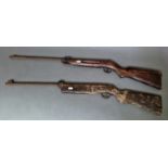 Two vintage air rifles, as found. (BUYER MUST BE 18 YEARS OLD OR ABOVE AND PROVIDE PHOTO