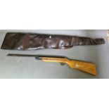A Hungarian .22 calibre air rifle, 97cm long, serial no.53825, with soft bag. (BUYER MUST BE 18