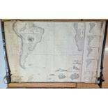 An sea chart of the south atlantic 1876