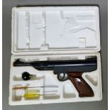 A EM-GE Mod. LP 3a .22 calibre air pistol, serial no.54794, 31.5cm long, with box. (BUYER MUST BE 18