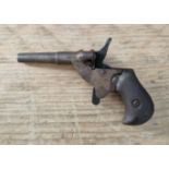 A 19th century German parlour pistol, marked D.R.G.M.