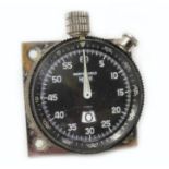 A 1960s Heuer Monte Carlo dashboard timer, used by the current vendor when racing offshore